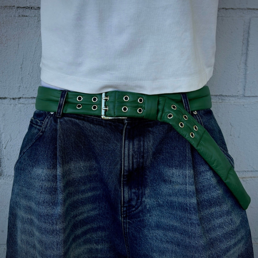 MALACHITE PUFF BELT