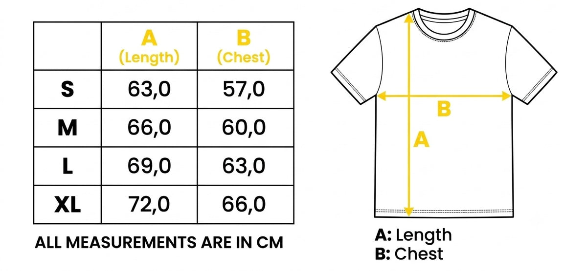Size guide — STARSY BLUE TEE