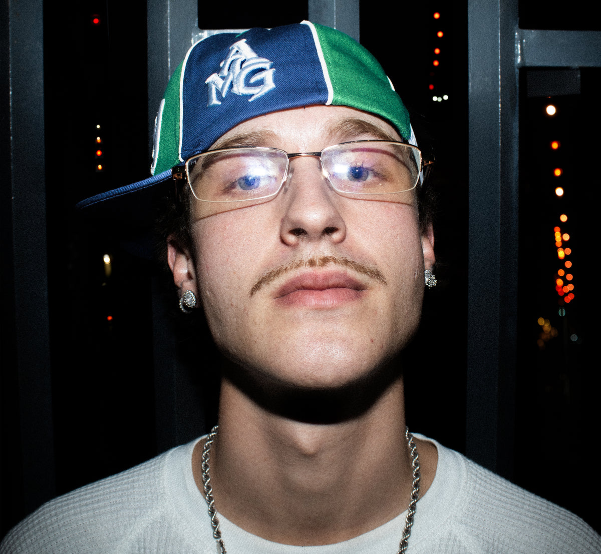 JANO G CAP SHORT BRIM /// GREEN/BLUE