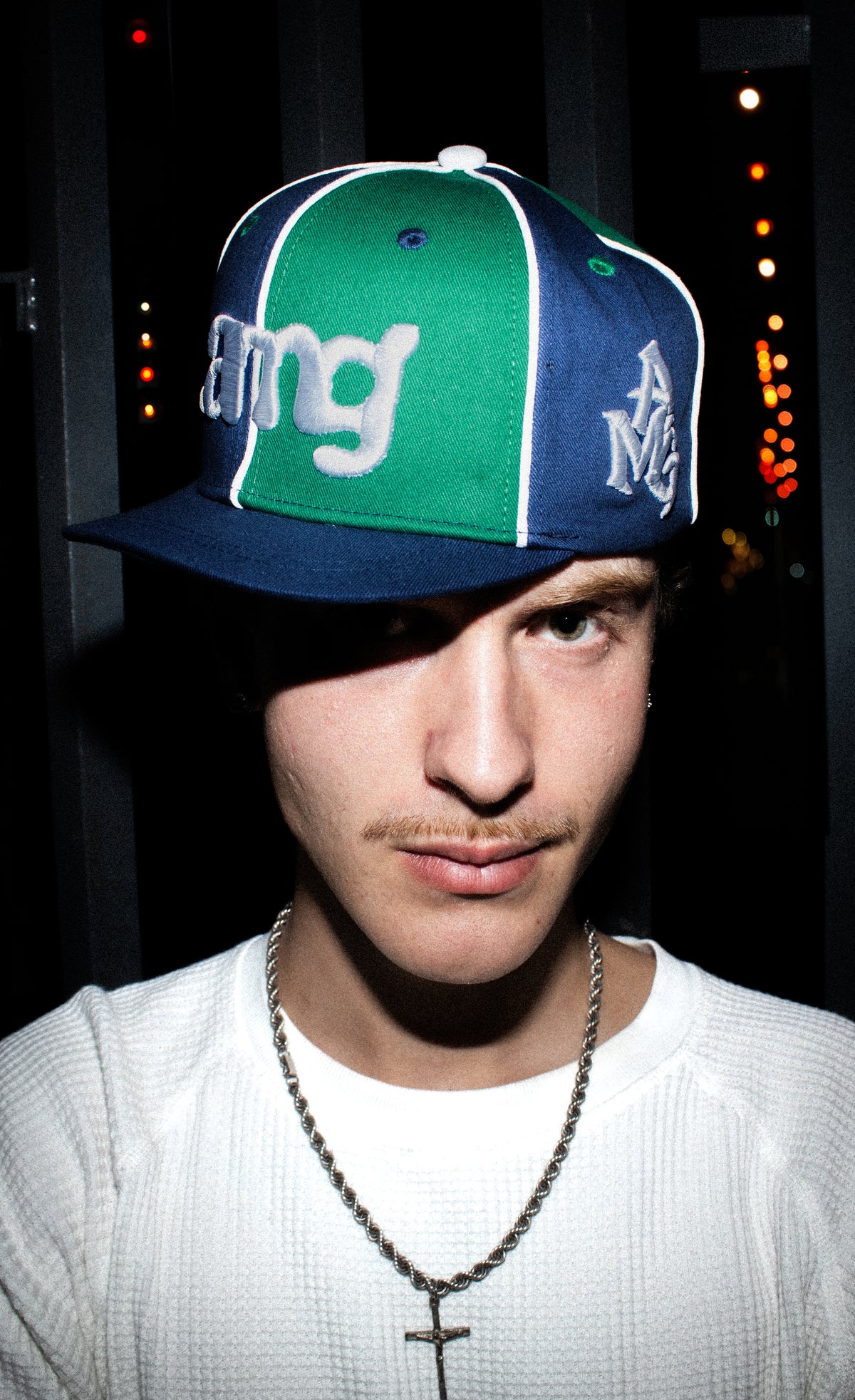 JANO G CAP SHORT BRIM /// GREEN/BLUE