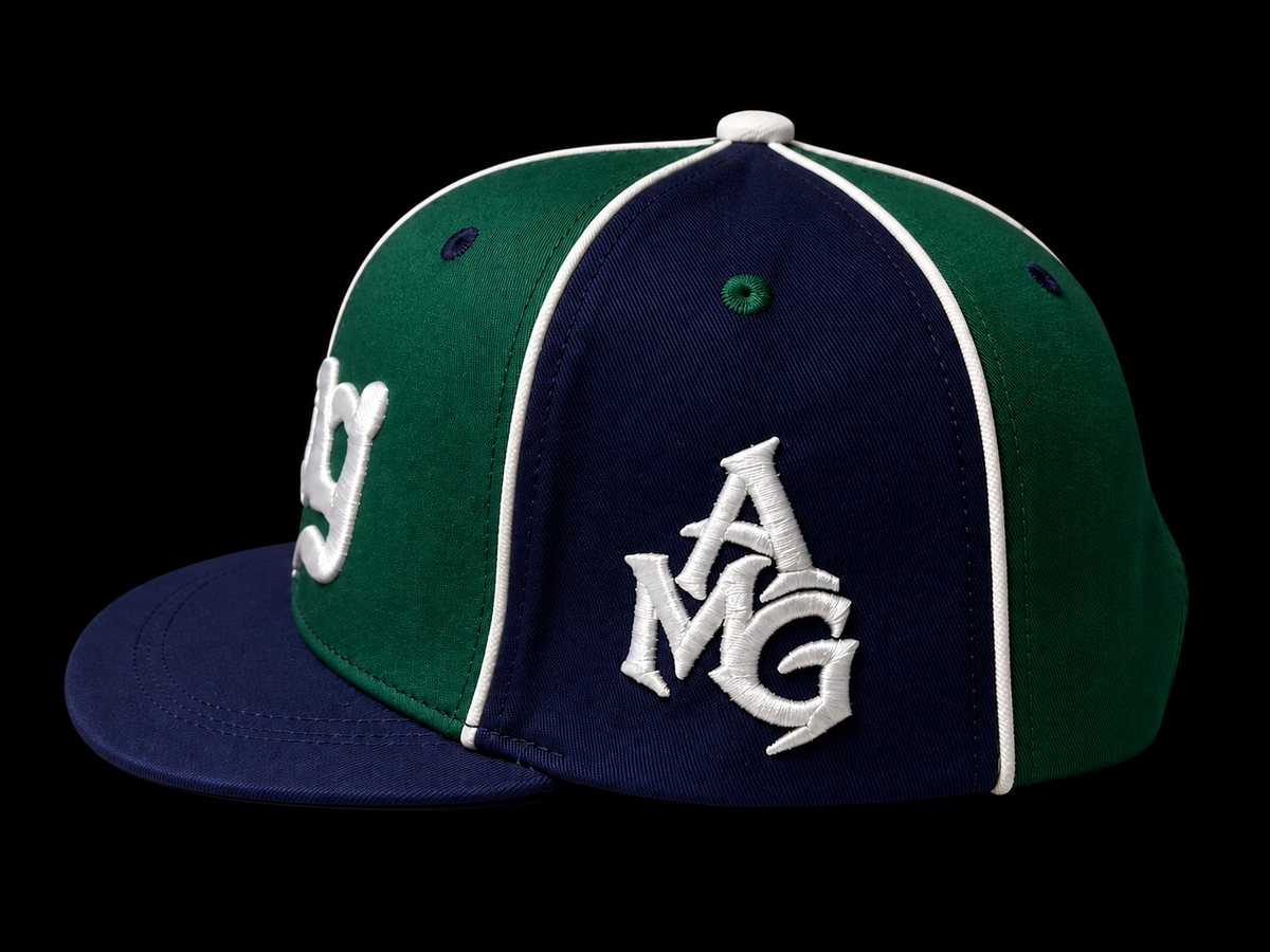 JANO G CAP SHORT BRIM /// GREEN/BLUE